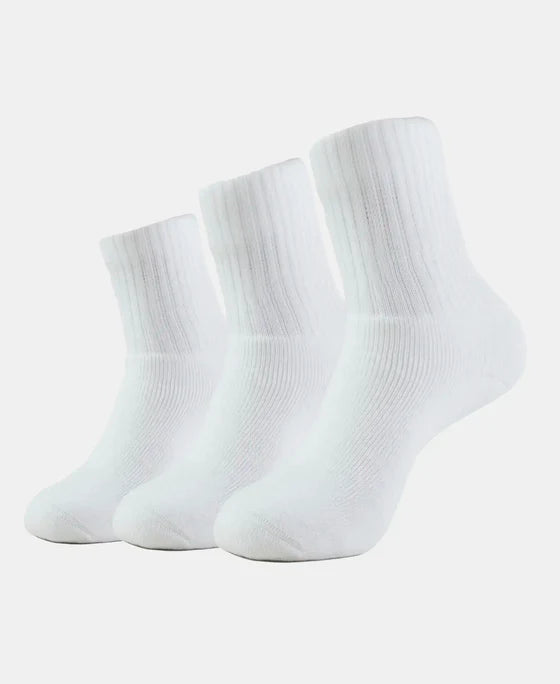 Jockey Crew Length Socks 7030 – Soft Cotton Stretch Sports & Daily Wear Socks for Men – 3Pcs Pack