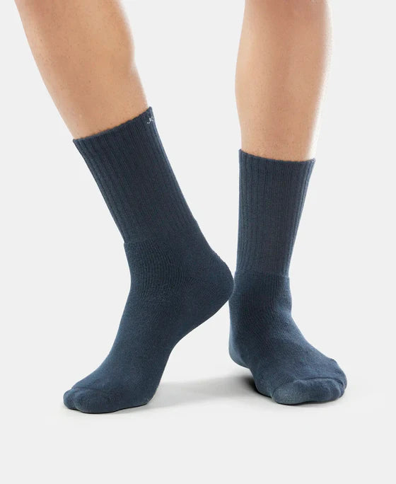 Jockey Sports Crew Length Socks 7035 – Cotton Stretch Athletic Socks for Men