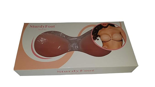 Freebra Silicone Adhesive Bra. Invisible Strapless Stick On Bra