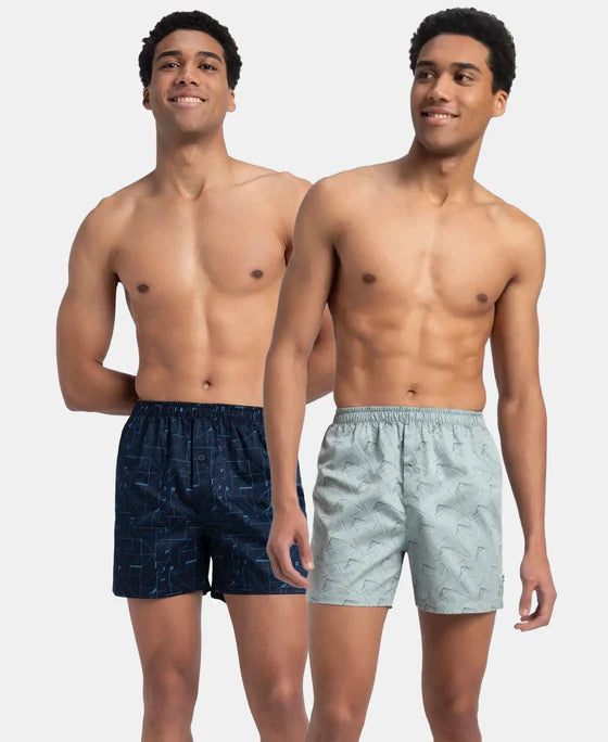Jockey Men’s Modern Classic Inner Boxers 8222P – 100% Cotton Comfort Fit
