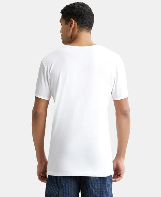 Jockey Men Vest 8817 – Cotton Deep Round Neck Sleeveless Innerwear
