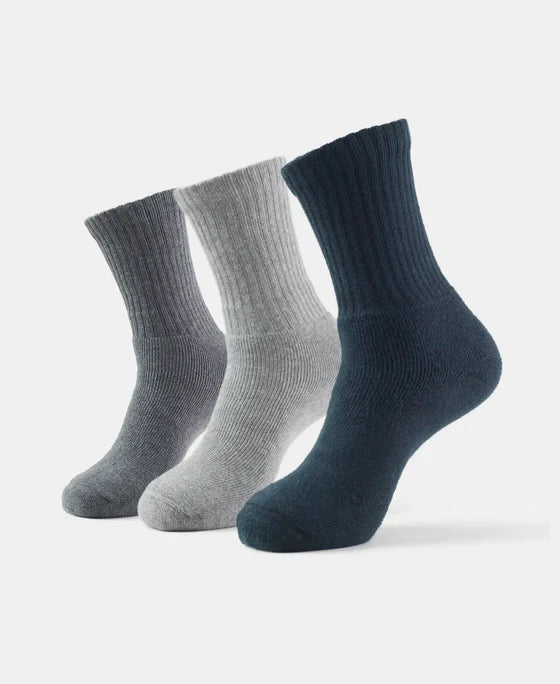 Jockey Sports Crew Length Socks 7035 – Cotton Stretch Athletic Socks for Men