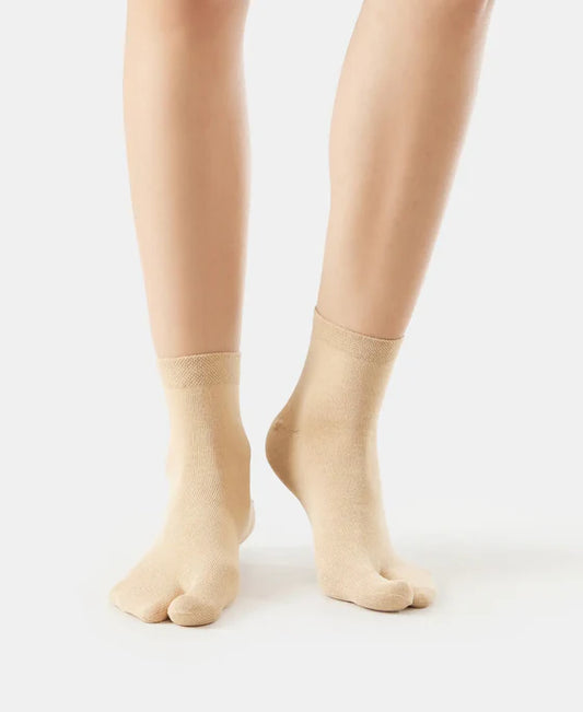 Jockey Men’s Ankle & Toe Socks 7487 | Pack of 2 | Soft Cotton Stretch Socks