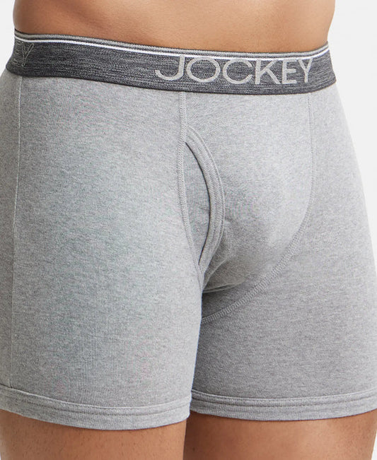 Jockey Men’s Boxer Brief 8009 | Pack of 2 | Cotton Stretch Mid-Rise Underwear