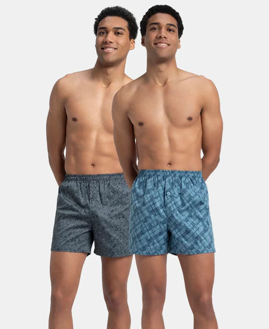 Jockey Men’s Modern Classic Inner Boxers 8222P – 100% Cotton Comfort Fit