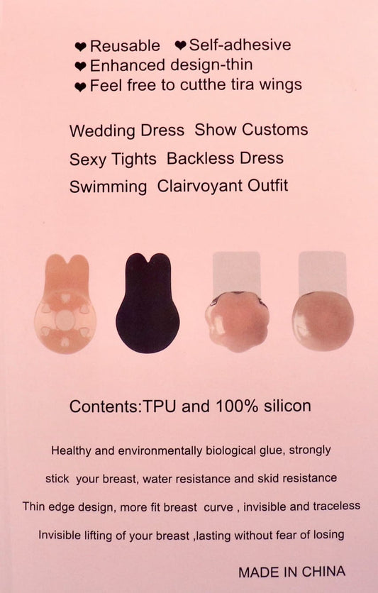 Invisible Push Up Bra | Stick-On Backless Adhesive Bra for Women