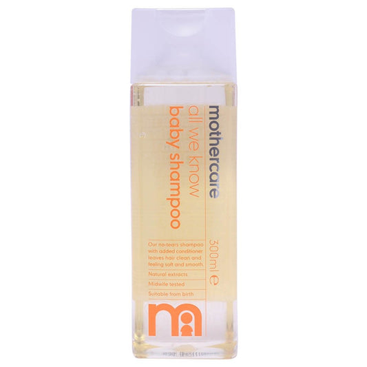 Mothercare All We Know Baby Shampoo – Gentle Tear-Free Hair Care for Babies