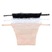 Comi Secret Women Clip-On Camisole (Black/Beige/White, Free Size) - Set Of 3
